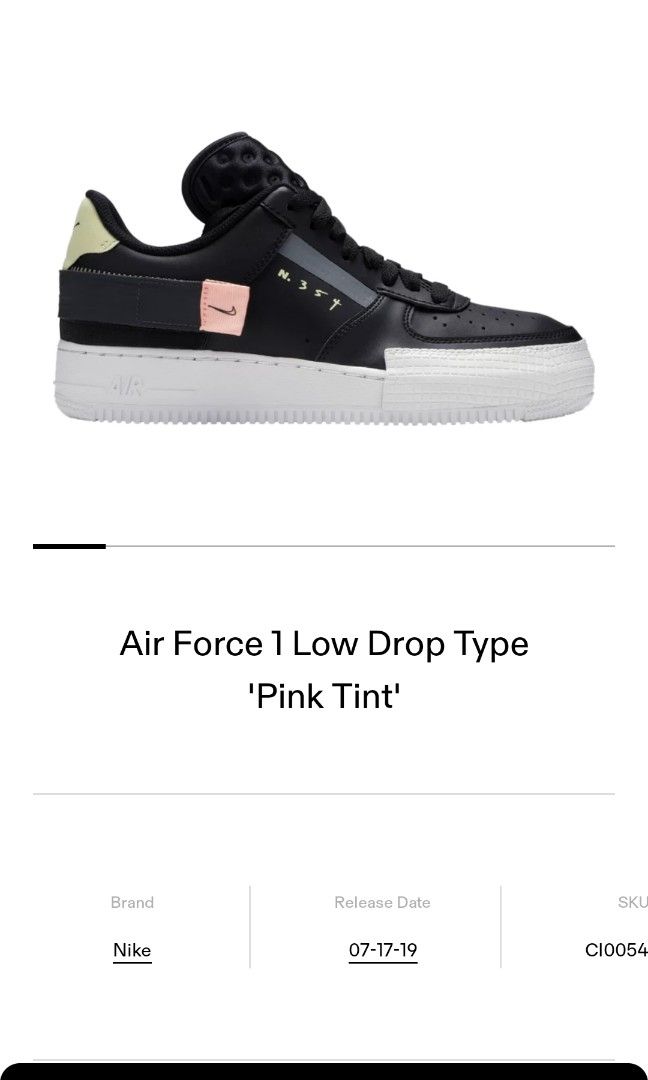 Af1 type deals pink tint