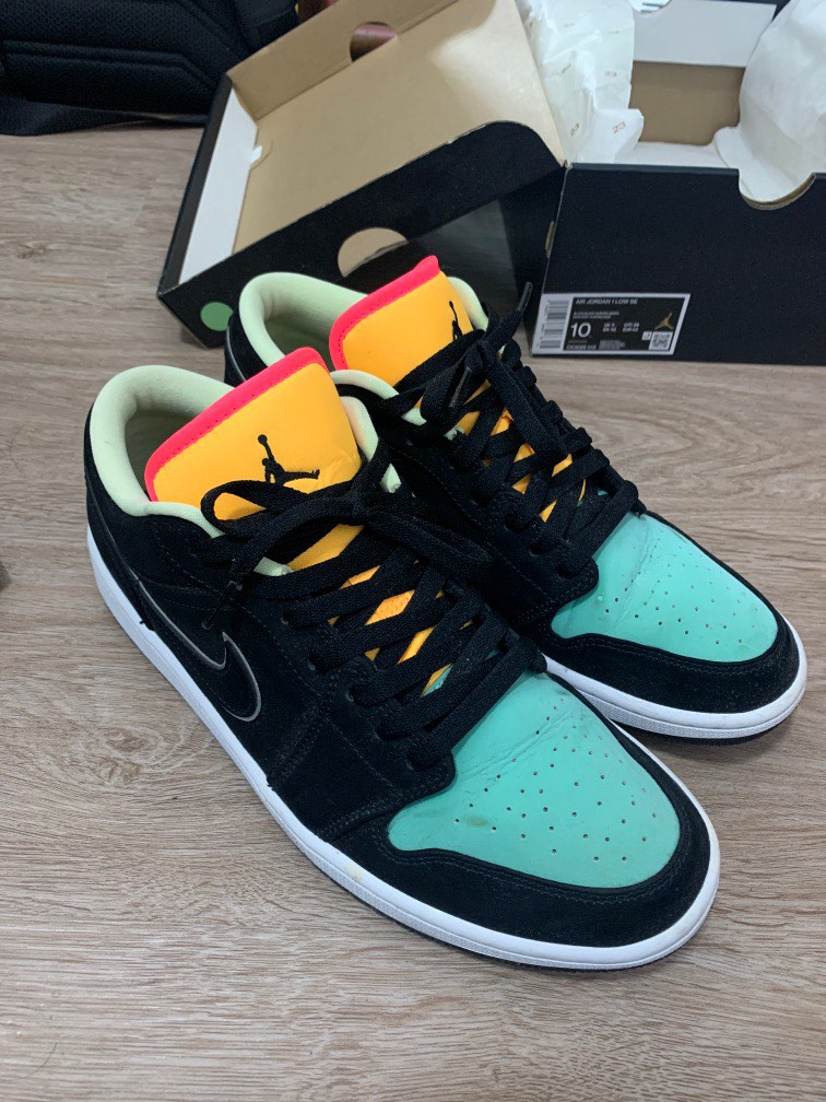 jordan black blue orange