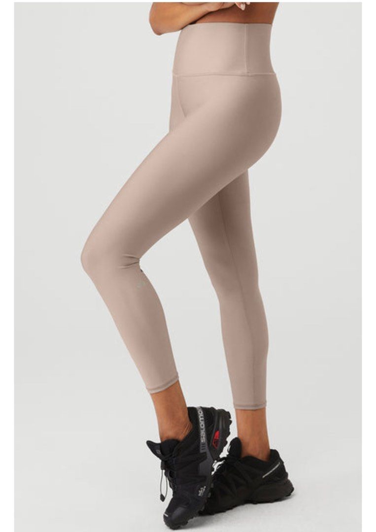 BRAND NEW Alo 7/8 High Waist Airlift Legging Taupe Small NEW, 女裝 ...