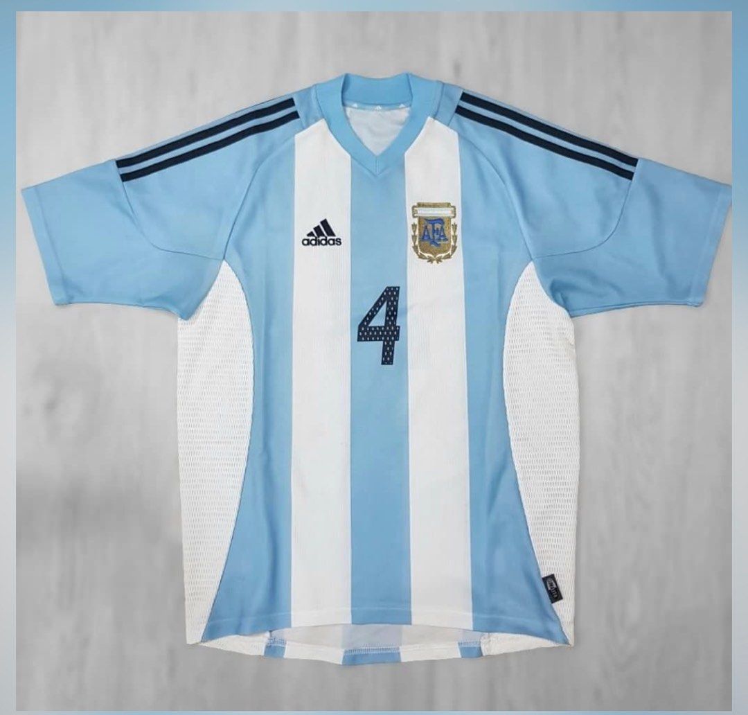 Argentina 2002 World Cup Pochettino adidas soccer football jersey