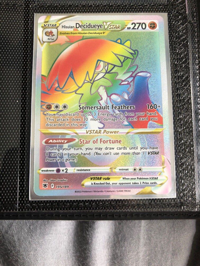 Astral radiance rainbow rare decidueye, Hobbies & Toys, Toys & Games on