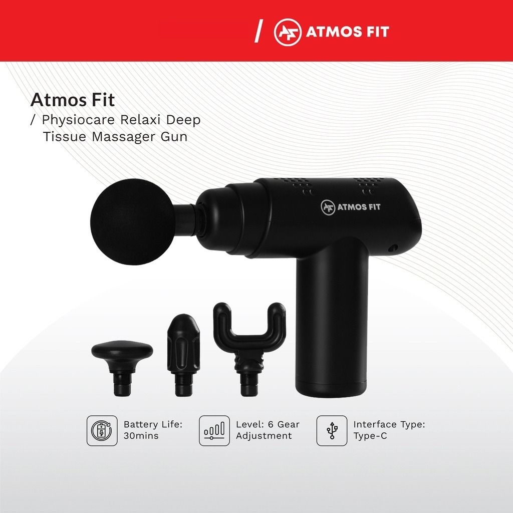 Atmos Fit Physiocare Relaxi Deep Tissue Massage Gun Health Nutrition