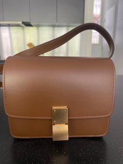 Celine box bag tan new arrivals