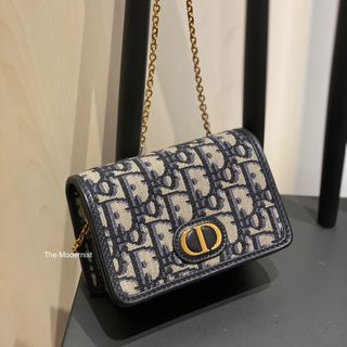 Authentic Dior Nano Montaigne Pouch Oblique Jacquard