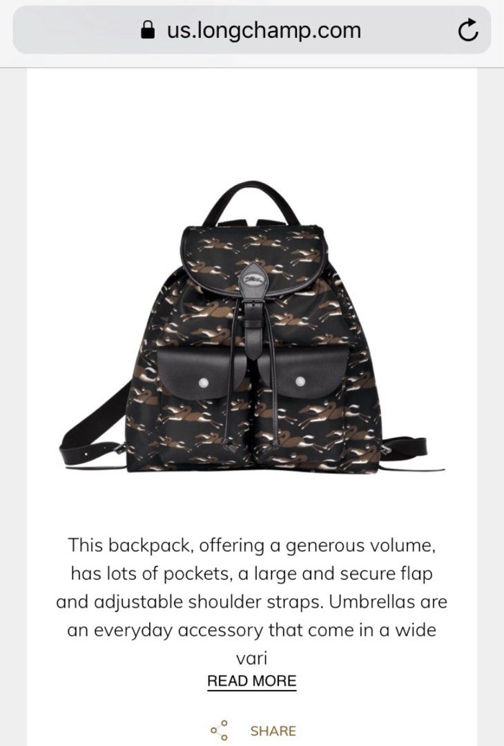 Longchamp outlet cavalcade backpack