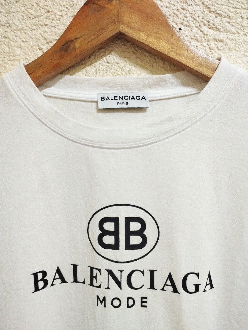 Balenciaga Bb Mode Tee, Men'S Fashion, Tops & Sets, Tshirts & Polo Shirts  On Carousell