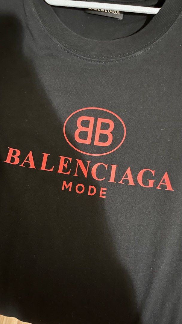 Used Balenciaga Bb Mode Tee, Men'S Fashion, Tops & Sets, Tshirts & Polo  Shirts On Carousell