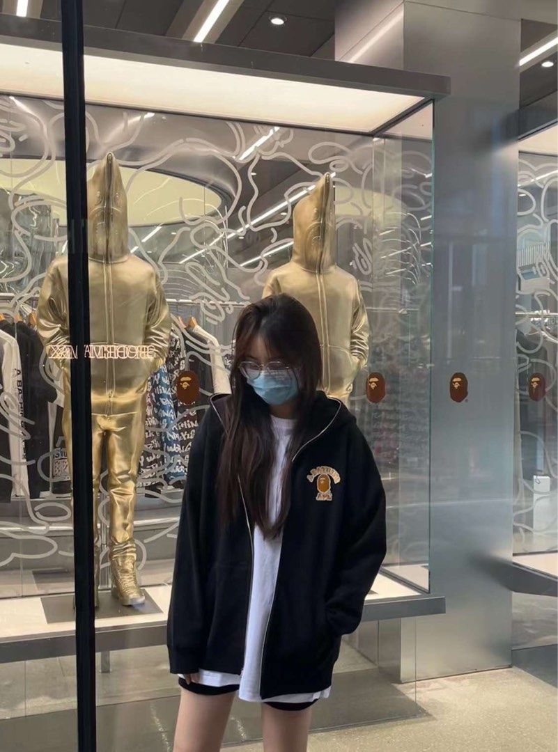 Bape patched sale hoodie