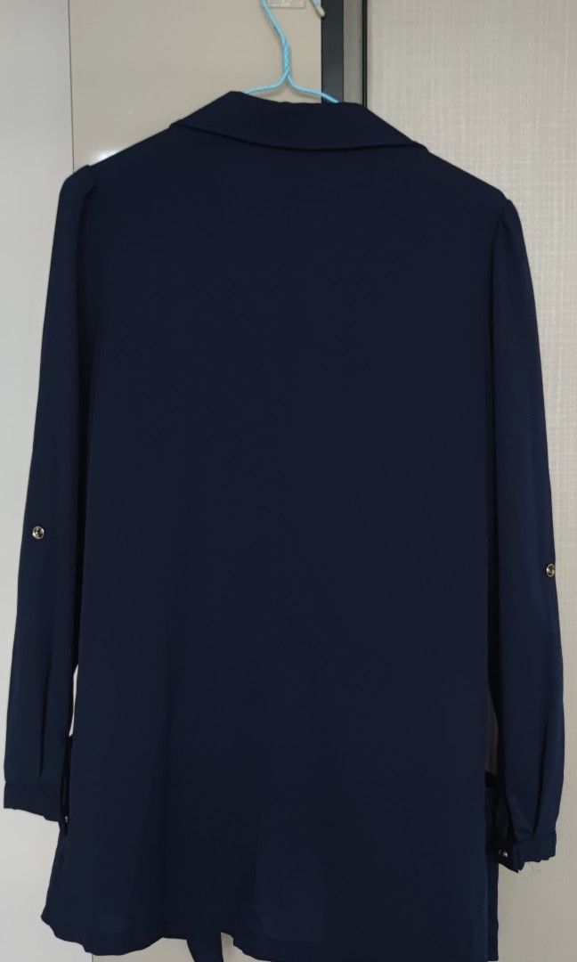 Chiffon long jacket 2025