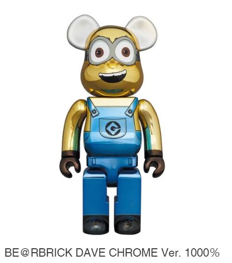 BE@RBRICK DAVE CHROME Ver. 1000％, 興趣及遊戲, 玩具& 遊戲類- Carousell