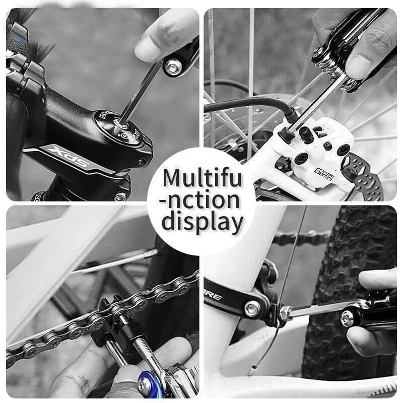 Bicycle Tools Repairing Set Multi Function 11 In 1 Bike Repair Kit