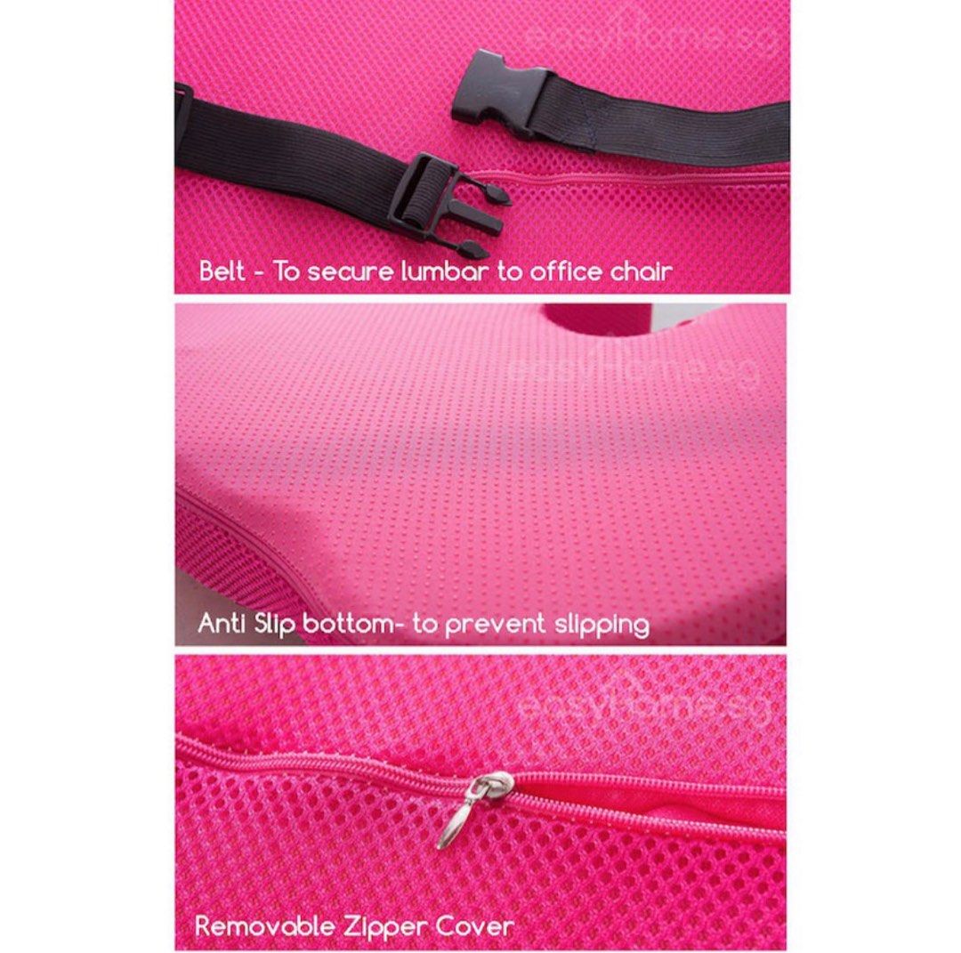 Black Lumbar support cushion, Furniture & Home Living, Furniture