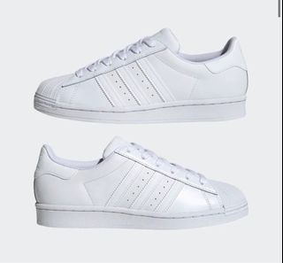 BNIB BNWT Adidas Superstar J -White UK 4