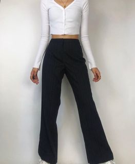 Bossini Classic Black Pinstripe Pants