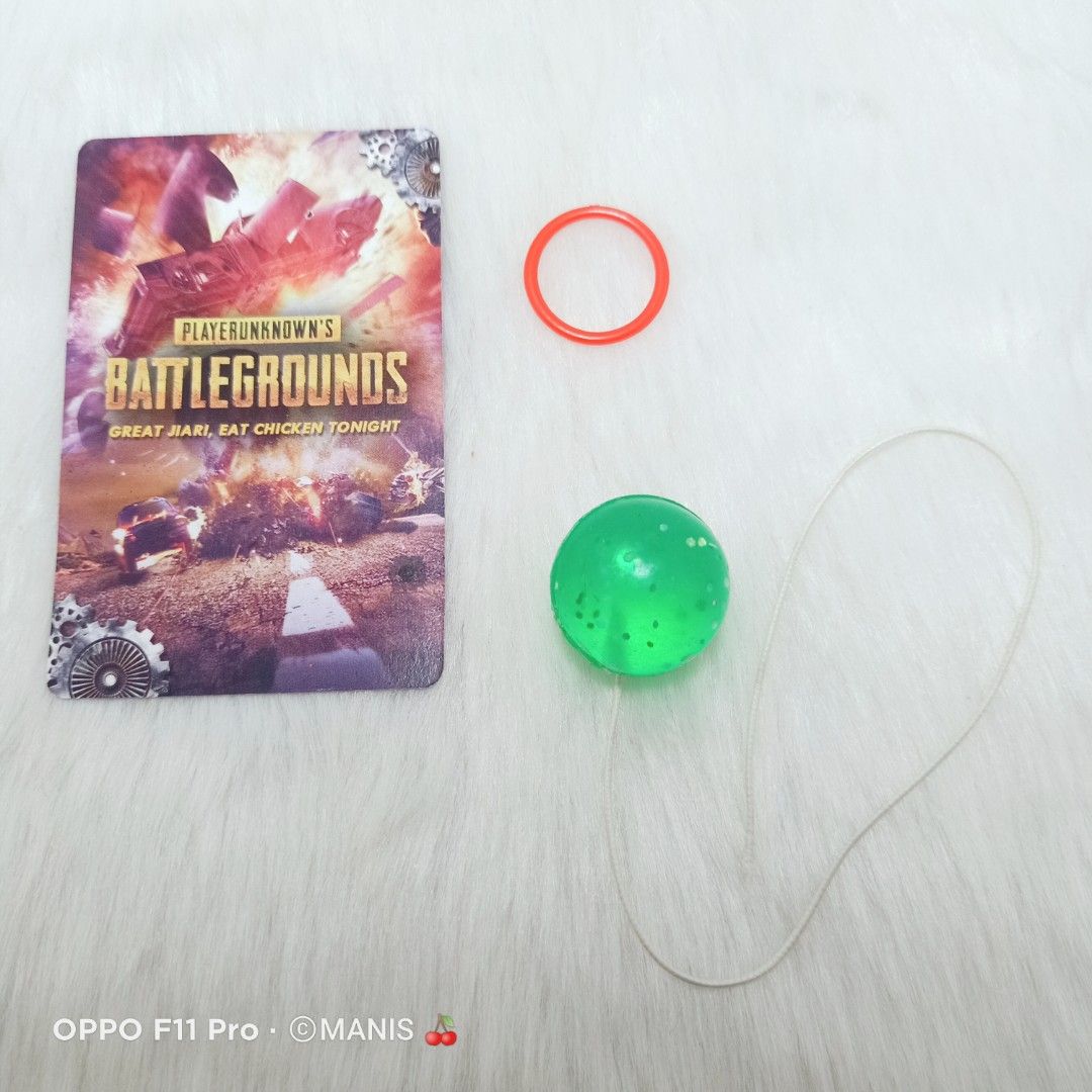 Bounce Bouncing Elastic Rubber Jumping Ball Yoyo Colorful with Ring