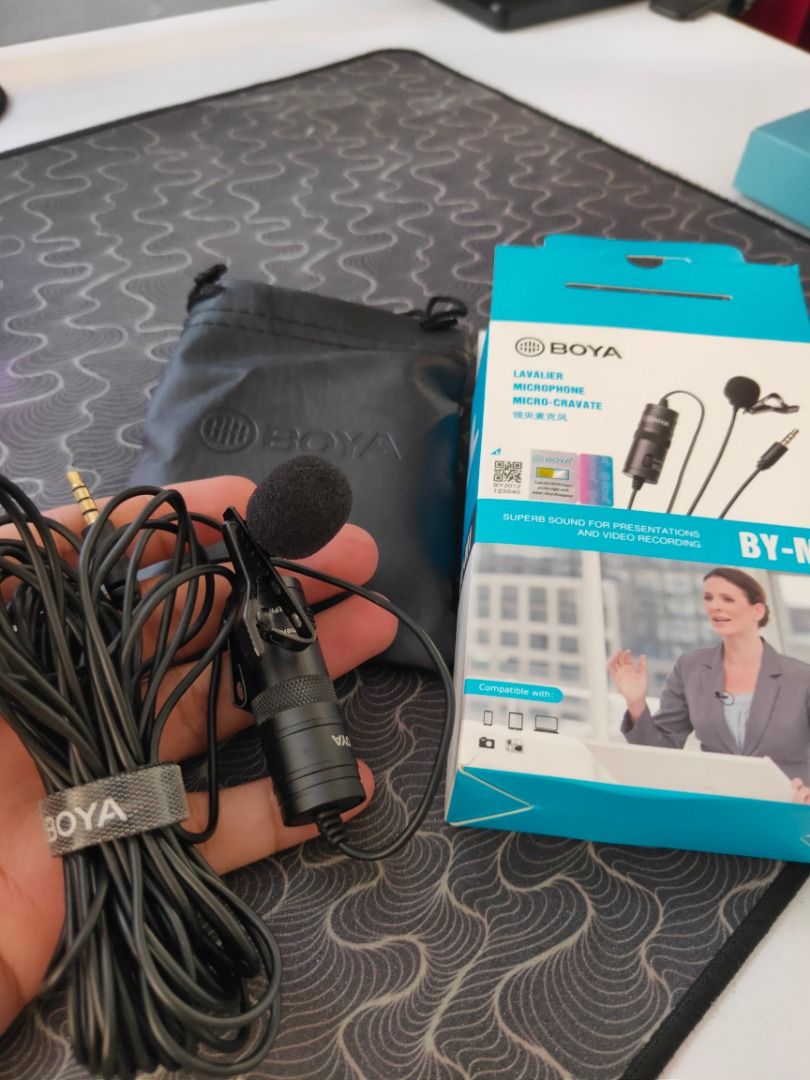 Boya Mic For Sale (Category: Microphones) located in Manila. Submitted by guruch4n (Listing ID 1214777401, Image 3). Description: Boya Mic BY-M1 Good for PC/Laptop and vlogging camera No issue Need to replace the battery Pick up or delivery Location: Vergara, Mandaluyong.