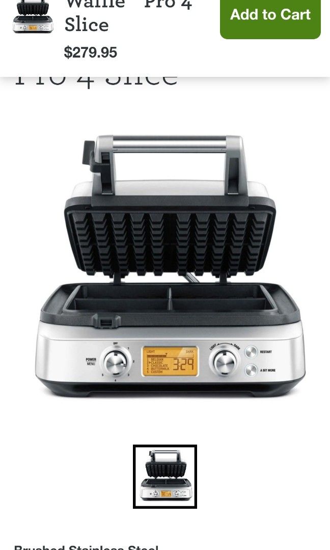 Brand New Breville Waffle Maker, TV & Home Appliances, Kitchen