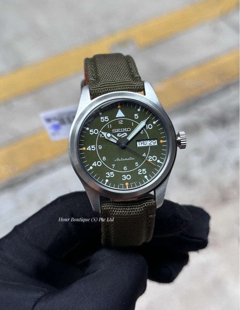 Seiko military online green