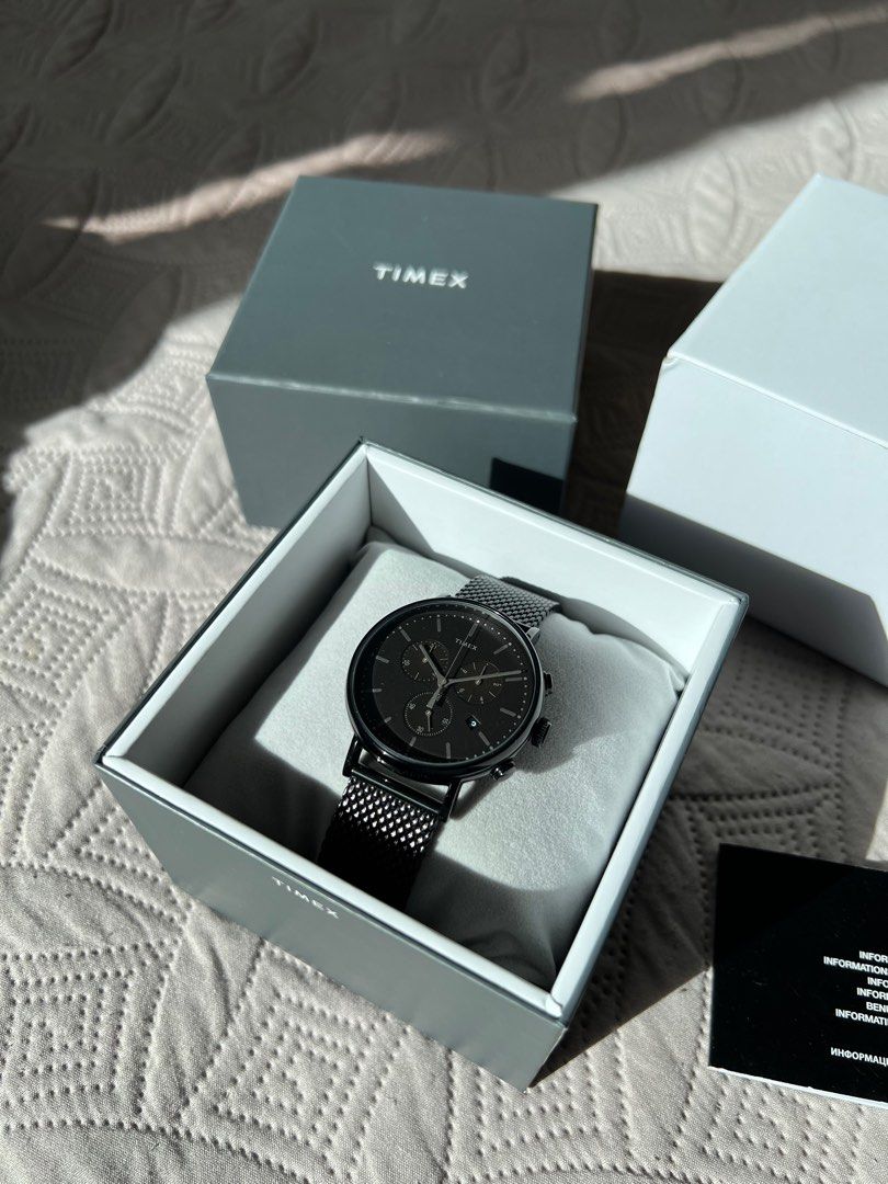 Brand New Timex Fairfield Chronograph 41mm Mesh Band Men s