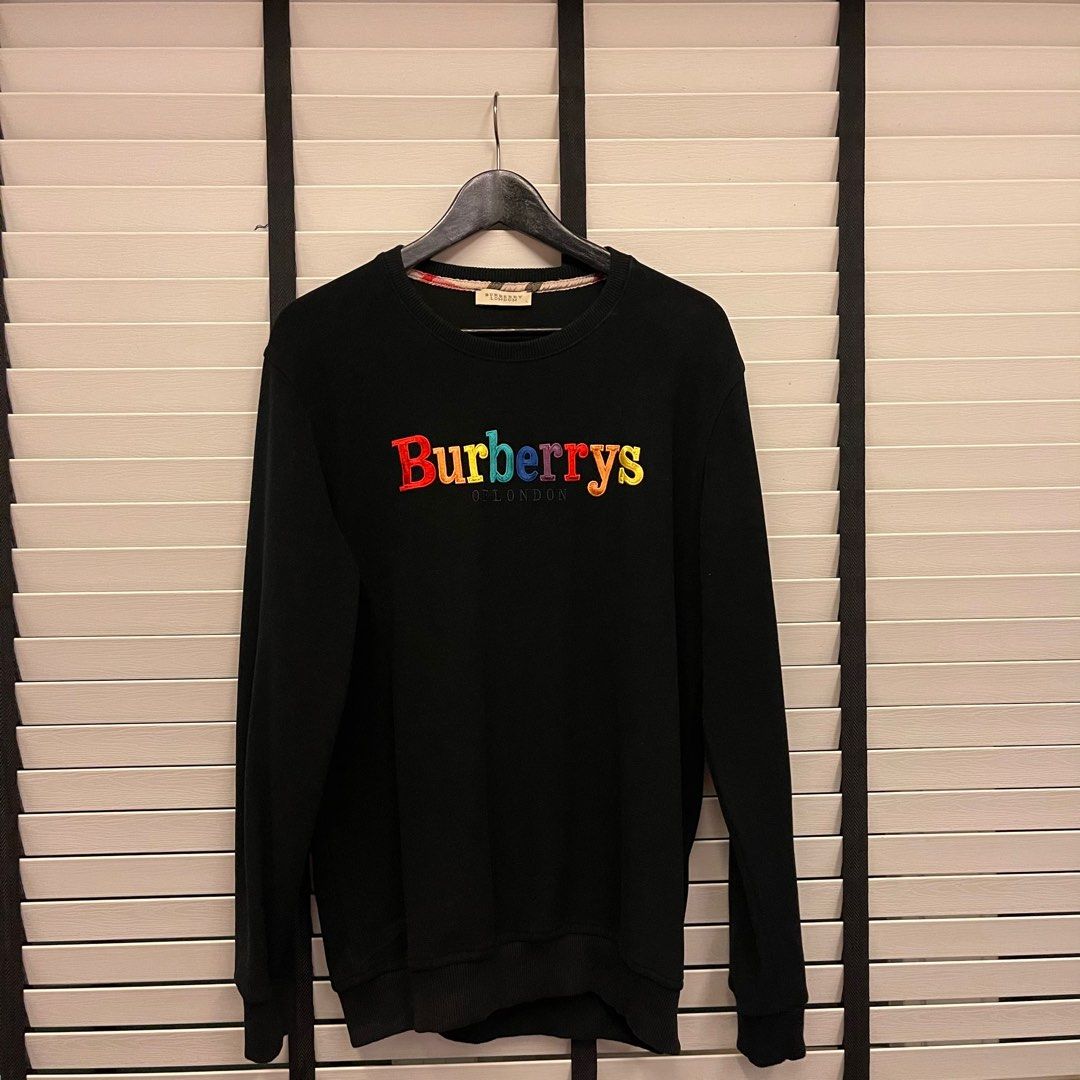 Rainbow best sale burberry sweatshirt