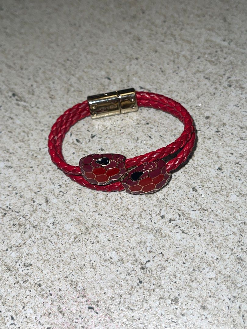 Bvlgari Serpenti leather bracelet with receipt on Carousell