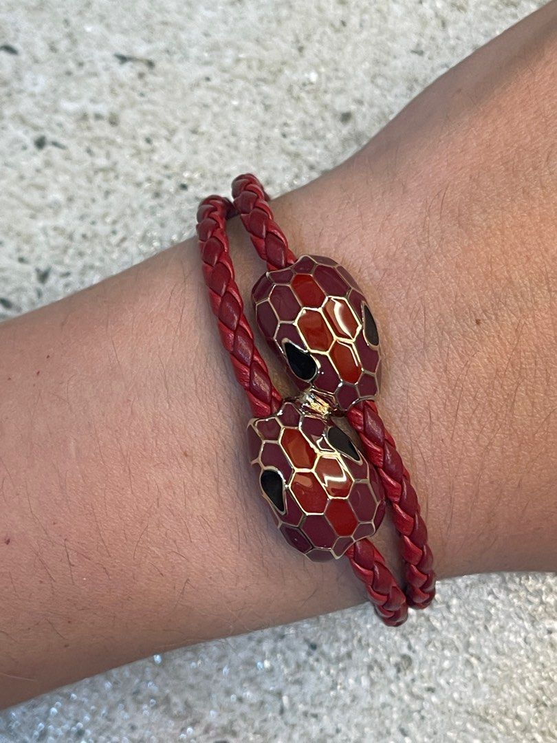 Bvlgari Serpenti leather bracelet with receipt on Carousell
