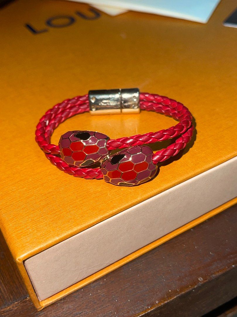 Bvlgari Serpenti leather bracelet with receipt on Carousell