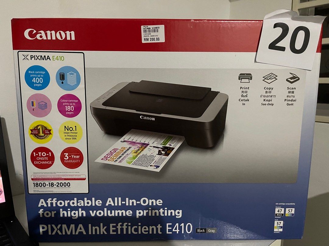CANON E410 NEW (LUCKY DRAW), Computers & Tech, Printers, Scanners