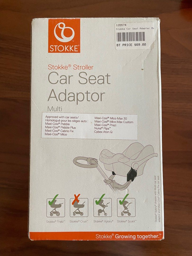 Stokke stroller clearance car seat adapter
