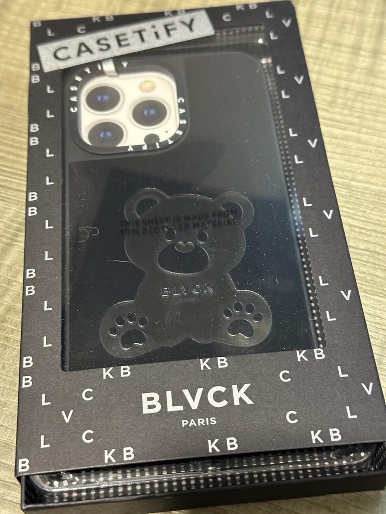 GINGER掲載商品】 【iPhone14Pro】BLVCK Evil Teddy ストラップ付 