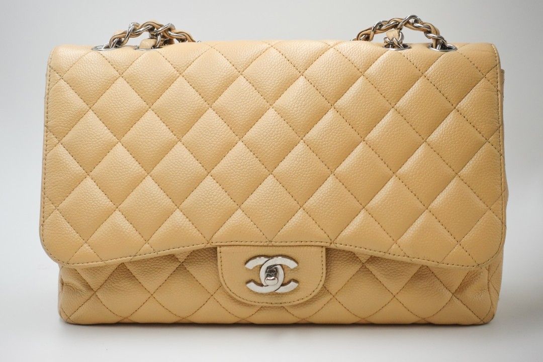 Chanel Jumbo Classic Flap Bag Caviar Taupe PHW  Labellov  Buy and Sell  Authentic Luxury