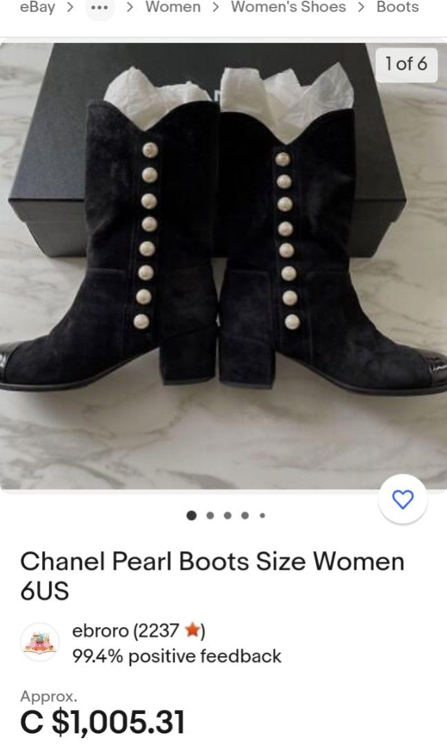 Chanel sale boots clearance