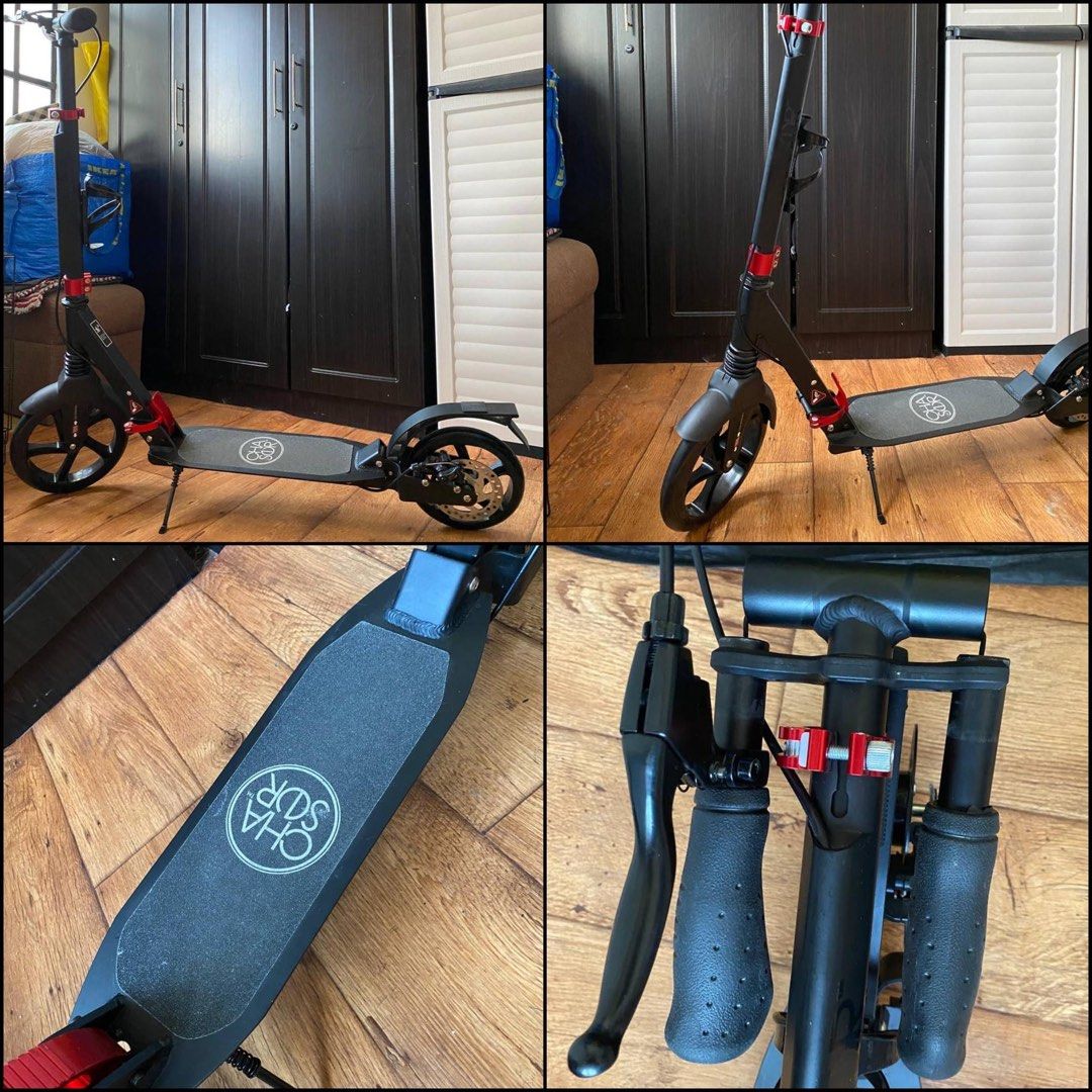 Chaser X1 Manual Kick Scooter-Black/Pink