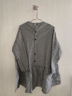 Checked mini dress FS