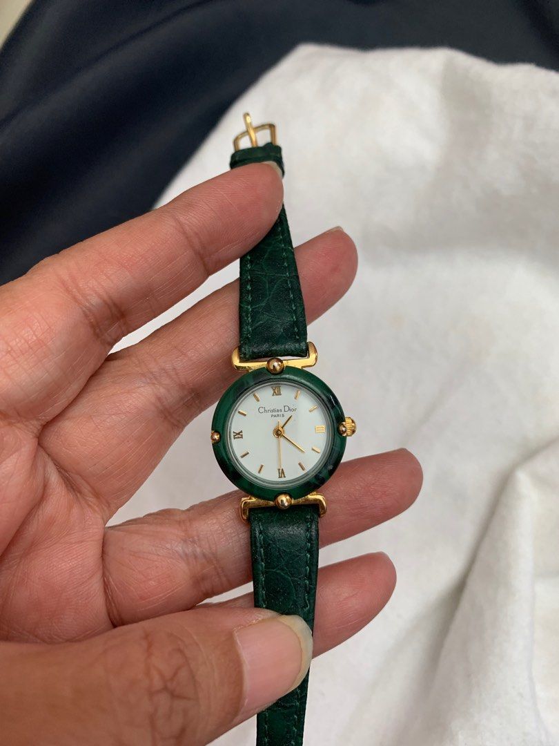 Dior green watch deals