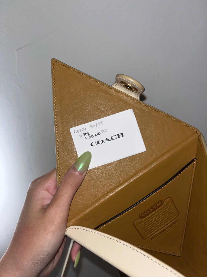 Coach triangle store bag