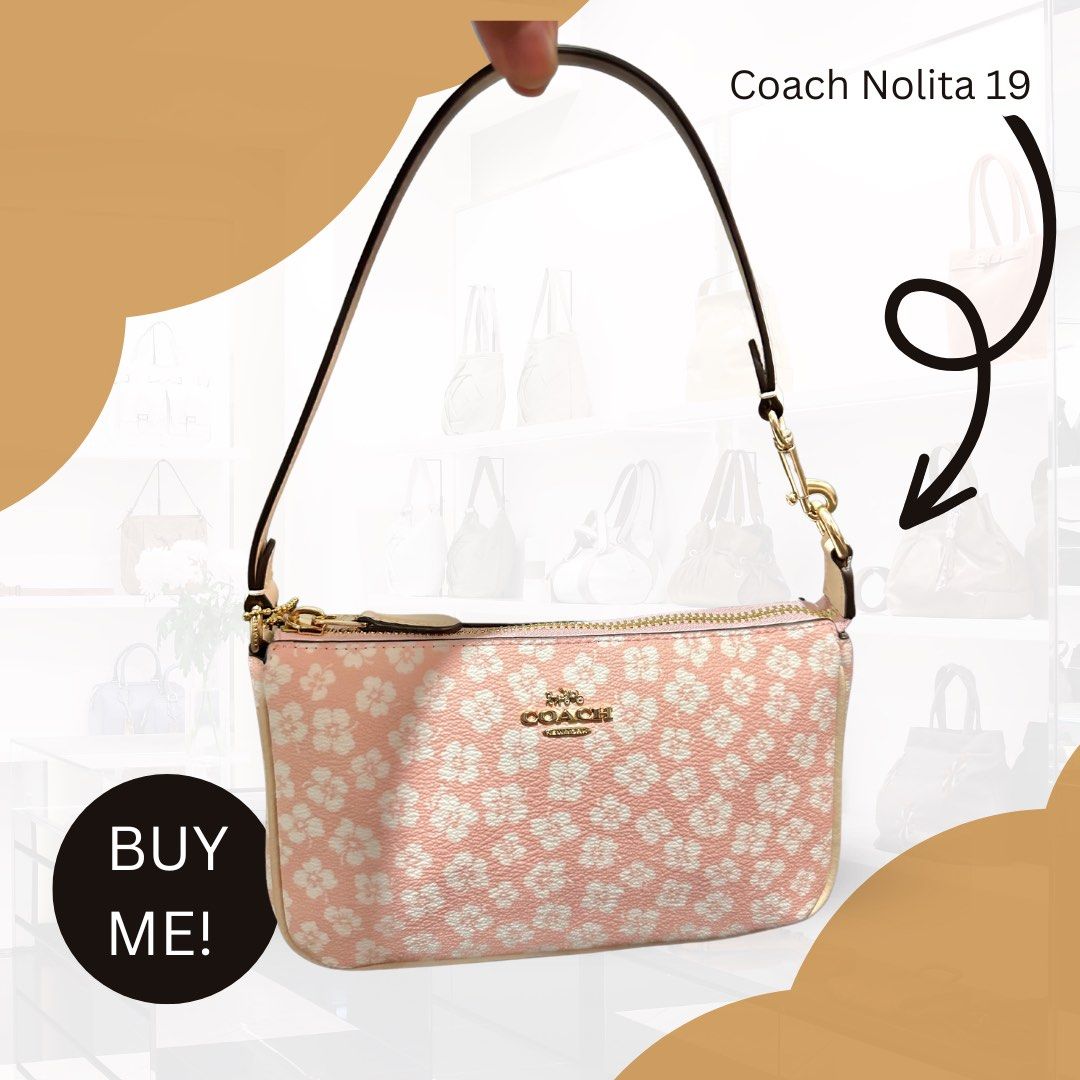 Coach Nolita Wristlet 19 in Brown, Women's Fashion, Bags & Wallets, Purses  & Pouches on Carousell
