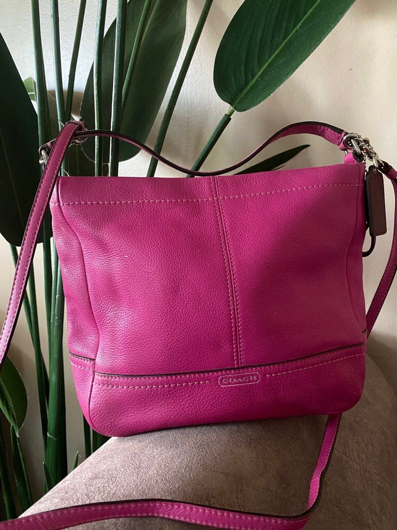 Coach pink hobo bag sales