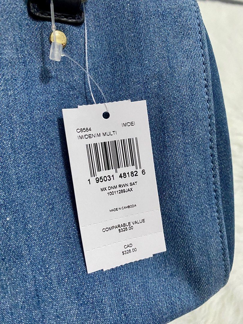 Coach Rowan Denim, Luxury, Bags & Wallets on Carousell