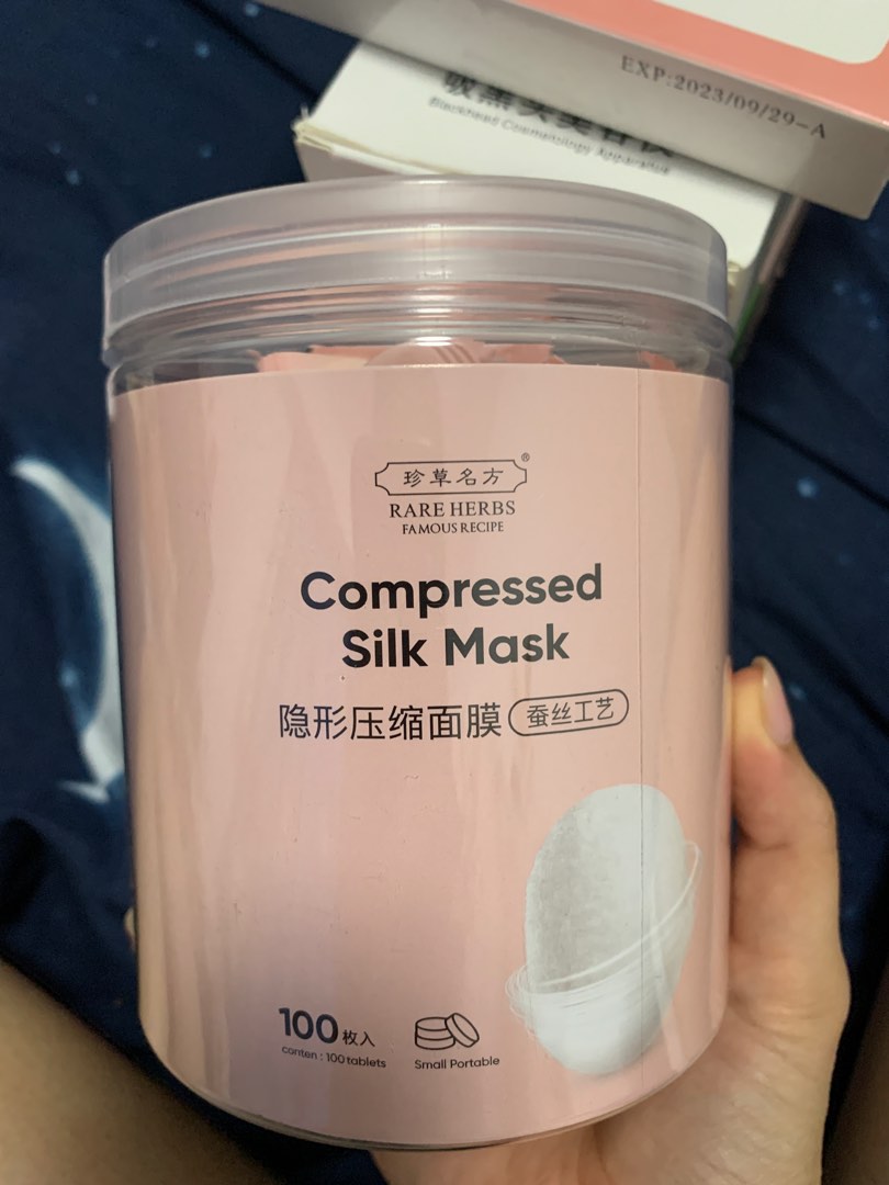 Compressed Silk Mask 100 tablets, Beauty & Personal Care, Face, Face