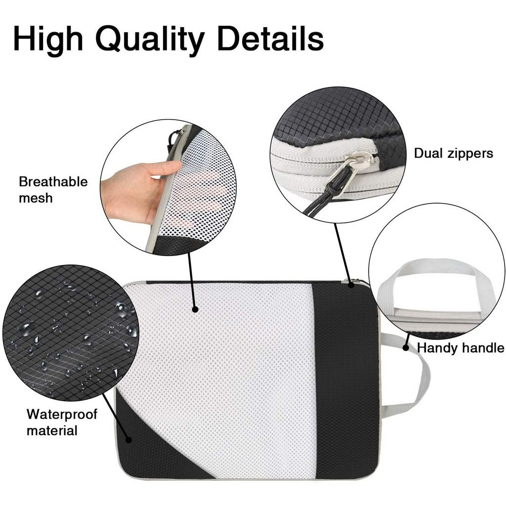 Compression Packing Cubes 3 PC Organiser Space Saving Bag Storage