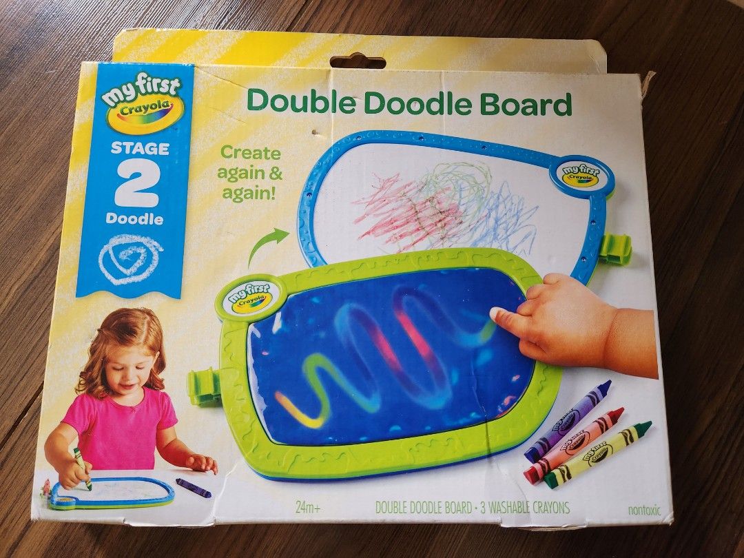 Crayola Double Doodle Board, 興趣及遊戲, 手作＆自家設計, 工藝用品及工具 Carousell