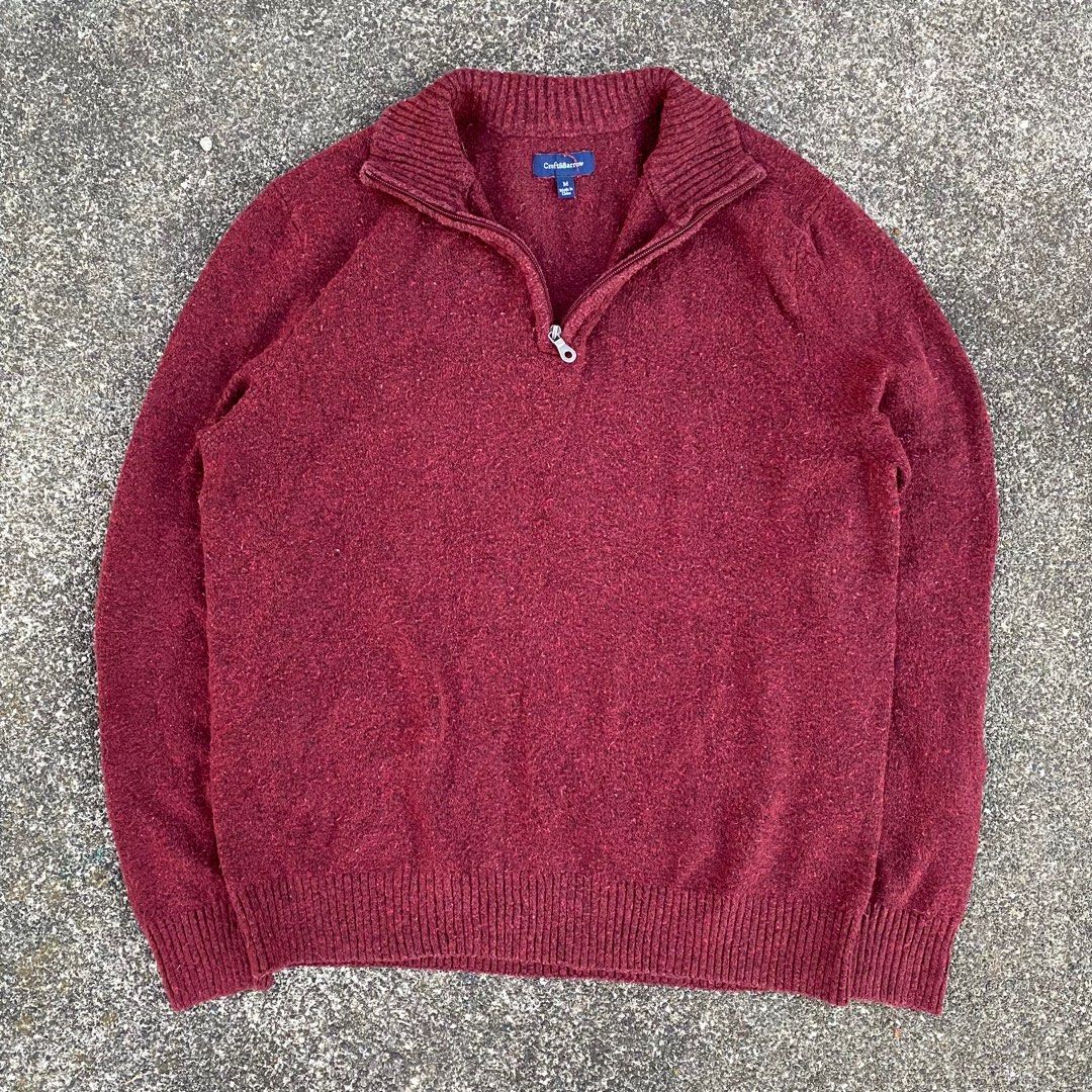 Croft Barrow Knit Quarter Zip Sweater