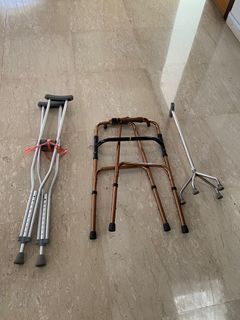 Crutches, walking frame
