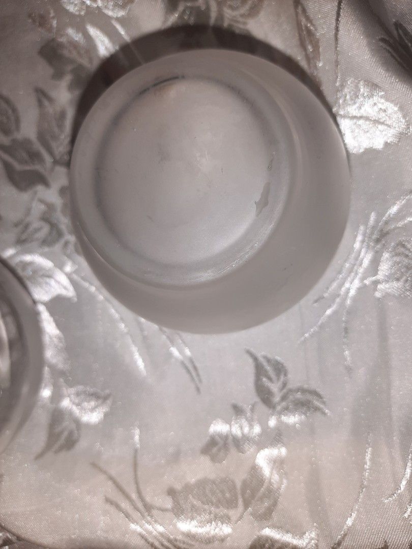 Shot glass frosted 2 pcs same design with 1 free different pattern (Category: Other Kitchenware & Tableware) located in Manila. Submitted by luckycharm_215 (Listing ID 1214860850, Image 3). Description: gold lining the other one is more darker(freebie).