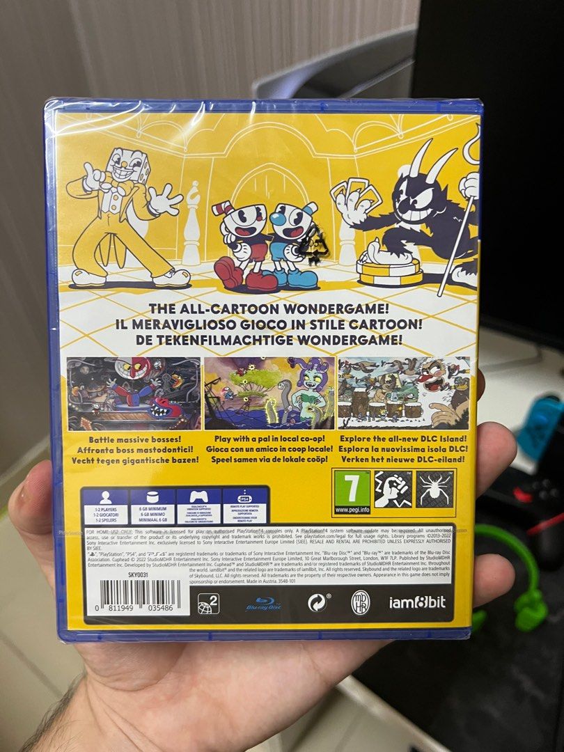 Cuphead ps4 store box