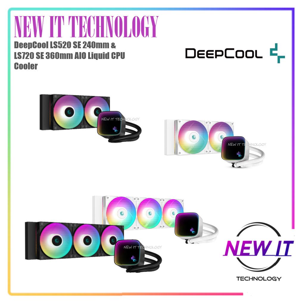 DeepCool LS520 SE 240mm & LS720 SE 360mm RGB Infinity Mirror Cover AIO