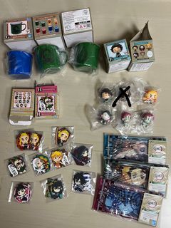 Demon Slayer kuji Figurine Keychain Cup Pouch