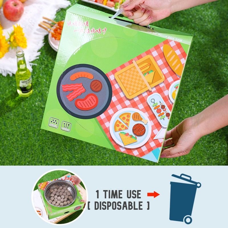 Eco Friendly Disposable BBQ Pit/ Quick Setup BBQ Pit/ Disposable BBQ