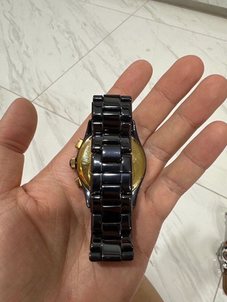 Mens emporio armani shop ceramic chronograph watch ar1410